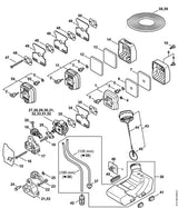 STIHL 4119-122-1701 Vulplaat positie 48 technische tekening