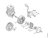 STIHL 4236-160-2900 Koppelingstrommel positie 7 technische tekening
