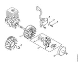 STIHL 4140-162-9101 Afstandsbus positie 3 technische tekening