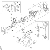 STIHL 4140-120-0622 Carburateur C1Q-S265E positie 9 technische tekening