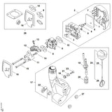 STIHL 4140-129-0900 Pakking positie 8 technische tekening
