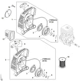 STIHL 4140-190-4013 Startmechanisme positie 2 technische tekening