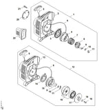 STIHL 4140-967-1517 Typeplaatje FS 55 C positie 20 technische tekening
