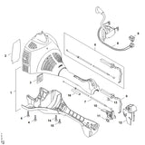 STIHL 4140-180-1750 Blokkeerhendel positie 5 technische tekening