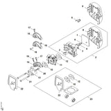 STIHL 4140-120-0610 Carburateur C1Q-S58B positie 11 technische tekening