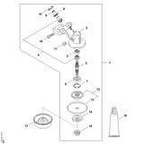 STIHL 4137-710-3800 Drukschotel positie 12 technische tekening