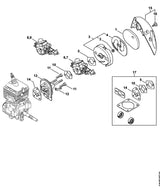 STIHL 4144-121-6900 Demper positie 4 technische tekening