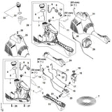 STIHL 4241-967-7200 waarschuwingsinstructie positie 12 technische tekening