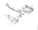 STIHL 4147-790-1309 Bedieningshandgreep positie 1 technische tekening