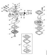 STIHL 4147-122-3000 Veer positie 4 technische tekening