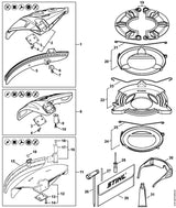 STIHL 4180-710-8106 Beschermer positie 2 technische tekening