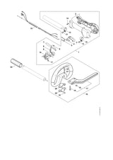 STIHL 4149-182-2800 Hefboom positie 8 technische tekening