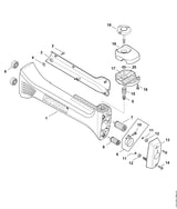 STIHL 9022-341-0980 cilinderbout IS M5x16 positie 16 technische tekening