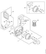 STIHL 4147-007-1800 Reparatieset positie 21 technische tekening
