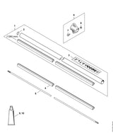 STIHL 0000-790-8806 Draagoog positie 6 technische tekening