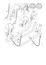 STIHL 4147-791-1703 Handgreep positie 1 technische tekening