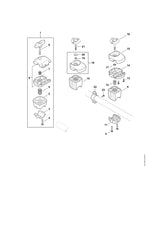 STIHL 4147-790-7601 Steun positie 10 technische tekening