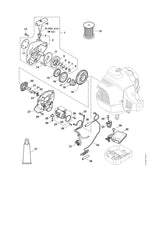STIHL 4147-190-0301 Chokedeksel m. startmechanisme positie 1 technische tekening