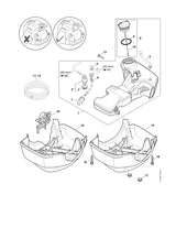 STIHL 4147-350-5802 Tankbe-/-ontluchting positie 2 technische tekening