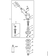 STIHL 4147-641-0310 Aandrijfhuis positie 3 technische tekening