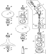 STIHL 4148-641-0301 Aandrijfhuis positie 2 technische tekening
