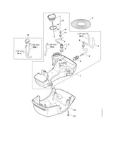 STIHL 0000-350-5812 Tankbe-/-ontluchting positie 2 technische tekening