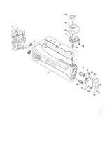 STIHL 4148-792-9303 Rubberdemper positie 6 technische tekening