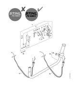 STIHL 4148-790-1703 Draabeugel met verwarming positie 19 technische tekening