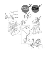 STIHL 4148-442-0400 Isolatiekous 108 mm positie 20 technische tekening