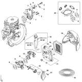STIHL 4148-182-9600 Massaplaat positie 2 technische tekening