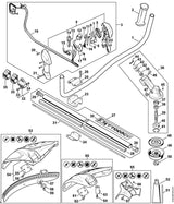 STIHL 4149-790-1306 Bedieningshandgreep positie 3 technische tekening