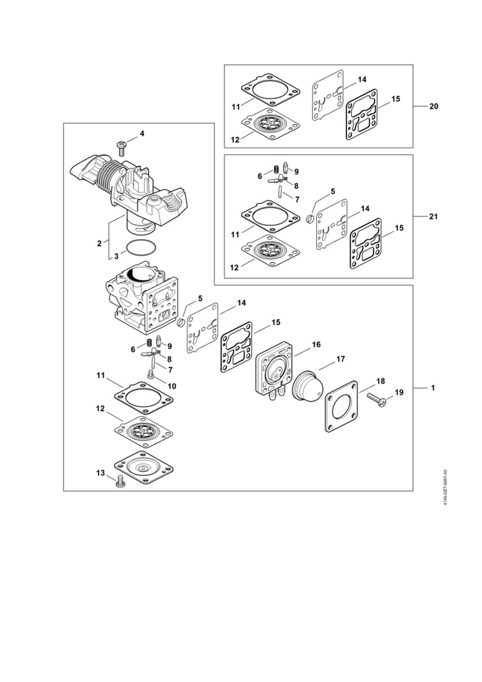 STIHL Z010078K000 Walsafdekkapset positie 2 technische tekening