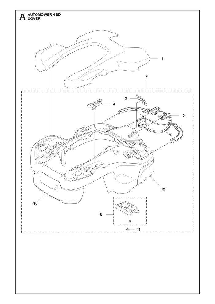 Husqvarna 599991001 onderdelentekening - positie 8
