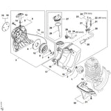 STIHL 4180-358-7702 Slang positie 20 technische tekening