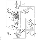 STIHL 4180-034-1501 Zuigerpen 9x5x26 positie 10 technische tekening