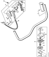 STIHL 4180-180-1151 Gaskabel positie 16 technische tekening