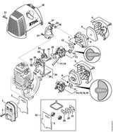 STIHL 4180-140-2800 Filterhuis positie 8 technische tekening