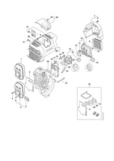 STIHL 4180-080-1609 Afdekkap positie 27 technische tekening