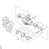 STIHL 9075-478-4718 Cilinderkopbout IS-D6x32 positie 13 technische tekening