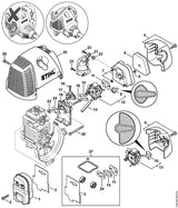 STIHL 4180-121-1604 Tussenflens positie 19 technische tekening
