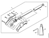STIHL 4138-711-0201 Maaiboom positie 8 technische tekening
