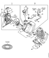 STIHL 4182-967-1507 Typeplaatje HT 133 positie 15 technische tekening