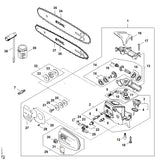 STIHL 4182-640-7315 Rondselset positie 14 technische tekening