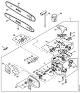 STIHL 4182-640-0552 Aandrijfhuis positie 13 technische tekening