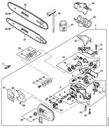 STIHL 4810-641-0900 Deksel positie 42 technische tekening