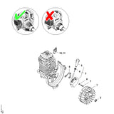 STIHL 4180-400-1320 Ontstekingsmoduul positie 3 technische tekening