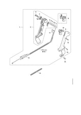 STIHL 4203-180-1105 Gaskabel positie 12 technische tekening