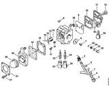 STIHL 4314-122-6700 Hoofdstelschroef positie 22 technische tekening
