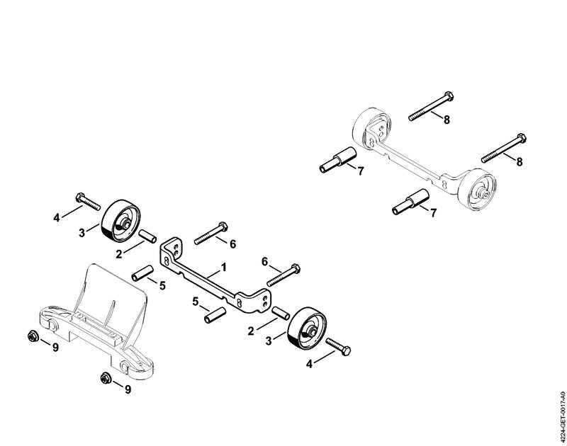 STIHL 9007-319-1460 Zeskantbout M6x65 positie 8 technische tekening