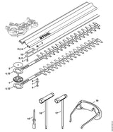 STIHL 4228-641-4700 Inleg positie 10 technische tekening